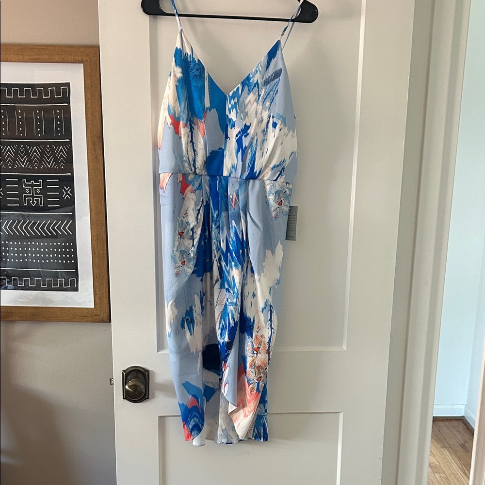 Nordstrom Blue and White Patterned Dress